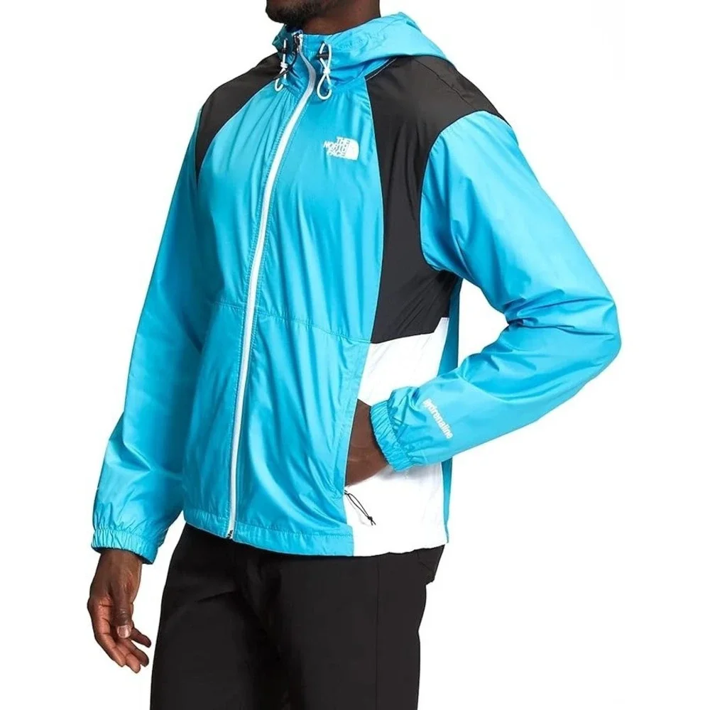 The North Face Hydrenaline‎ Windbreaker Jacket 2000 Mens Size M Blue/Black
